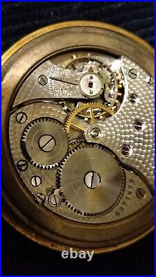 RARE OMEGA 1923 18K Solid Gold Vintage Pocket Watch 45mm ANTIQUE PRE WAR