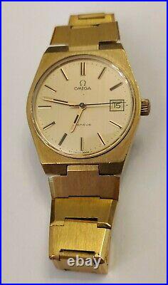 RARE OMEGA GENEVE cal. 613 VINTAGE 60's 17J SWISS WATCH WORKS WELL 35mm case