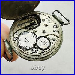 RARE OMEGA TRENCH PARTS/REPAIR Military Swiss Vtg Wrist Watch Classic WWI 10's