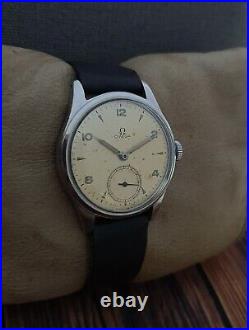 RARE! OMEGA WWII 40's MILITARY cal. 30T2-PC VINTAGE 35mm RARE 15J SWISS WATCH