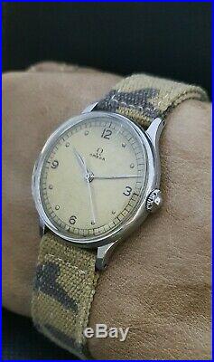 RARE! OMEGA WWII 40's MILITARY cal. 30T2 VINTAGE 16J RARE 35mm SWISS WATCH