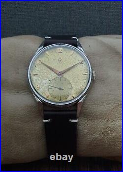 RARE! OMEGA cal. 265 SUB-SECOND ref. 2605-5 VINTAGE 50's RARE 15J SWISS WATCH