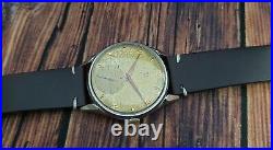 RARE! OMEGA cal. 265 SUB-SECOND ref. 2605-5 VINTAGE 50's RARE 15J SWISS WATCH