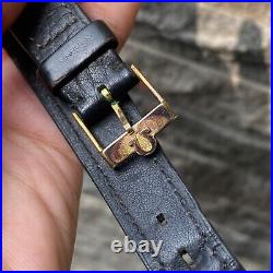 RARE Omega Seamaster Quartz Cal. 1342 Gold Dial Swiss Men Watch Vintage