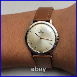 RARE VINTAGE 1960's OMEGA DEVILLE SWISS MADE 17 JEWELS HANDWIND MEN'S WATCH