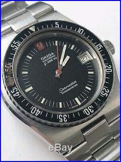 RARE VINTAGE OMEGA F300Hz SEAMASTER CHRONOMETER DIVERS WATCH WITH BOOKLET