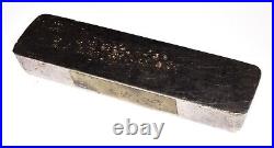 RARE Vintage 100+ Oz Ounce Hand Poured M&B Mining Omega Brick 999+ Silver Bar