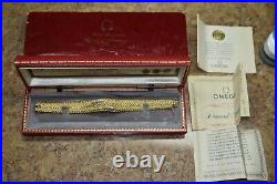 RARE Vintage 14k Omega Ladies Hidden Surprise Watch with box paperwork Diamond
