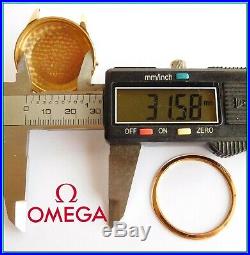 RARE Vintage 18K Solid Gold OMEGA GENEVE 2982 wristwatch CASE circa 1960's SWISS