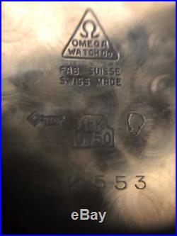 RARE Vintage Omega Lemania Chronograph watch caliber CH 27 321 18k gold