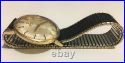 RARE Vintage Omega Seamaster DeVille 14K Gold Mens Watch Automatic Working