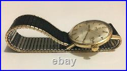 RARE Vintage Omega Seamaster DeVille 14K Gold Mens Watch Automatic Working