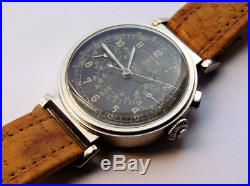RARE Vintage Omega Tissot Chronograph watch from 1937 black dial caliber 33.3