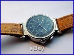 RARE Vintage Omega Tissot Chronograph watch from 1937 black dial caliber 33.3