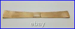 Rare 18k Gold Bracelet Fit Patek Philippe Rolex Omega & other vintage watch 18mm