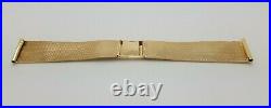 Rare 18k Gold Bracelet Fit Patek Philippe Rolex Omega & other vintage watch 18mm