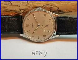 Rare 1939 Omega Seamaster Sub Second Cal30t2 Silver Dial Man's Watch