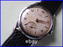 Rare 1950 Vintage Omega 15 Jewel Manual Wind Gents Watch