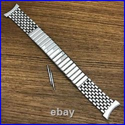 Rare 1950s Beads of Rice Stainless Steel Gemex nos Expansion Vintage Watch Band