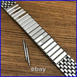 Rare 1950s Beads of Rice Stainless Steel Gemex nos Expansion Vintage Watch Band