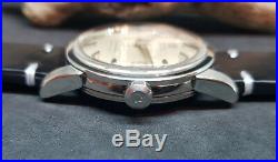Rare 1960 Omega Calendar Silver Dial Cal503 Date Auto Man's Watch Big Seahorse