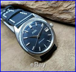 Rare 1960 Omega Seamaster Black Dial Date Auto Cal562 Man's Watch