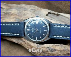 Rare 1960 Omega Seamaster Black Dial Date Auto Cal562 Man's Watch