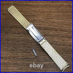 Rare 1960s Bulova Accutron JB Champion Long Gold-Filled Mesh Vintage Watch Band