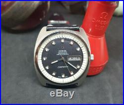 Rare 1962 Omega Seamaster Chronometer Black Dial Cal751 Auto Man's Watch