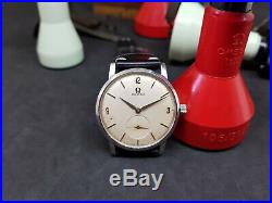 Rare 1962 Omega Seamaster Sub Second Cal510 Silver Dial Man's Watch
