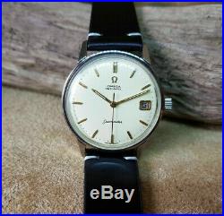 Rare 1963 Omega Seamaster Cream Dial Date Automatic Cal562 Man's Watch