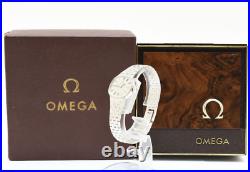 Rare 1978 N MINT withBox Vintage OMEGA 17J All Silver Oval Case Women's Watch Rare 1978 N MINT withBox Vintage OMEGA 17J All Silver Oval Case Women's Watch
