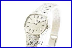 Rare 1978 N MINT withBox Vintage OMEGA 17J All Silver Oval Case Women's Watch Rare 1978 N MINT withBox Vintage OMEGA 17J All Silver Oval Case Women's Watch