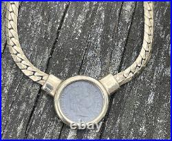 Rare Carolee Vintage 1980's Roman Omega Coin Women's Choker Necklace 16in