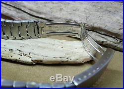 Rare Chunky Vintage Omega De Ville Silvr Dial Auto Ss Bracelet Man's Watch