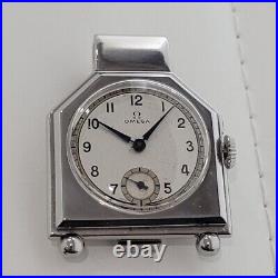 Rare Collectable 1930s Omega Pocket or Money Clip Watch Manual Wind Vintage JM2