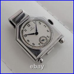 Rare Collectable 1930s Omega Pocket or Money Clip Watch Manual Wind Vintage JM2