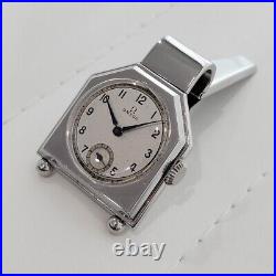 Rare Collectable 1930s Omega Pocket or Money Clip Watch Manual Wind Vintage JM2