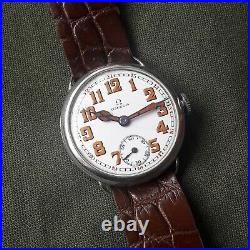 Rare Gents OMEGA Chronometer WW I 1 Military SWISS TRENCH WRIST WATCH for Men