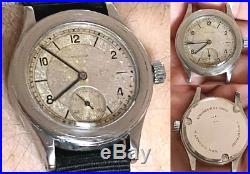 Rare LONGINES TRE 3 TACCHE 1940 35mm vintage watch no 13zn omega rolex zenith