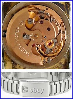 Rare OMEGA De Ville Deauville Automatic Stainless Steel Mens Wrist Watch