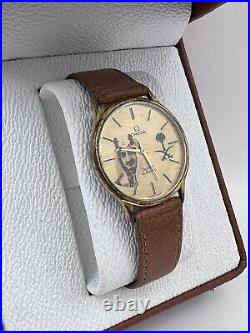 Rare! OMEGA De Ville Gold Men's Watch 151.0039 Faisal of Saudi Arabia