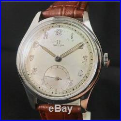 Rare! OMEGA SUVERAN WW 2 Vintage Men's watch Cal. 30 T2PC Hand winding 1945's