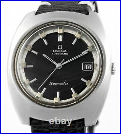 Rare OMEGA Seamaster Auto Date Cal 1001 Stainless Steel Mens Wrist Watch 1970