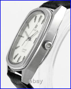Rare OMEGA Seamaster Date Cal 1342 Quartz S/ Steel Vintage Mens Wrist Watch
