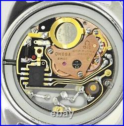 Rare OMEGA Seamaster Date Cal 1342 Quartz S/ Steel Vintage Mens Wrist Watch