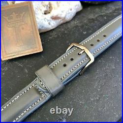 Rare Omega 5/8 Gray Calf Leather Premium nos 1950s Vintage Watch Band