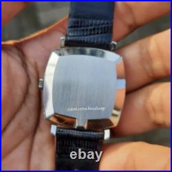 Rare Omega Geneve 162.0010 Automatic 565 Square Silver Dial Vintage Watch Men