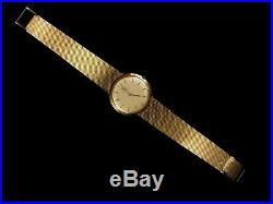 Rare Omega Men's Wrist Watch 18K Gold Vintage Watch 1970's mint Condition