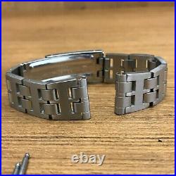 Rare Omega No 12 17mm Solid Link Stainless 1970s Vintage Watch Band
